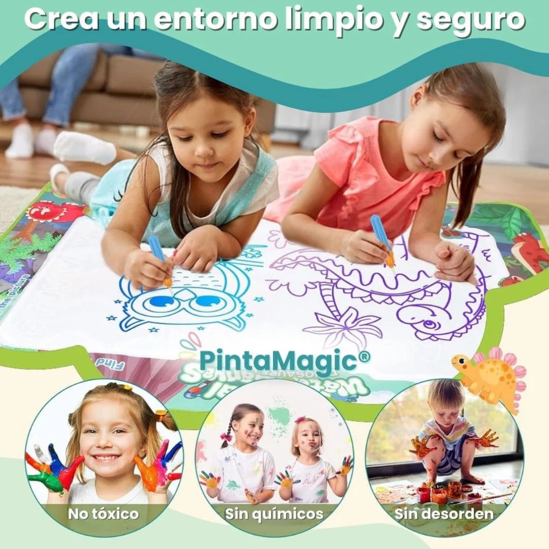 Tapete Mágico de Dibujo con Agua - Aprende jugando sin ensuciar