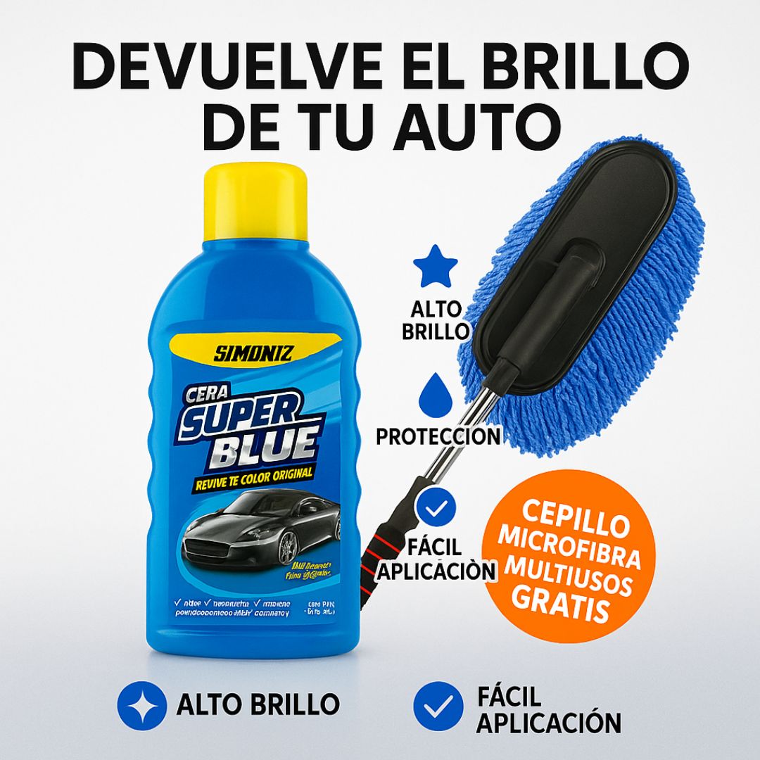 Combo Súper Blue - Lava, protege y da brillo a tu carro en minutos