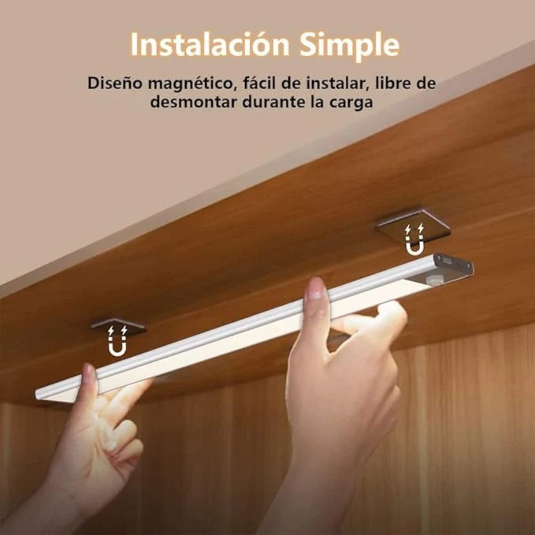 BARRA LUZ LED RECARGABLE CON SENSOR DE MOVIMIENTO