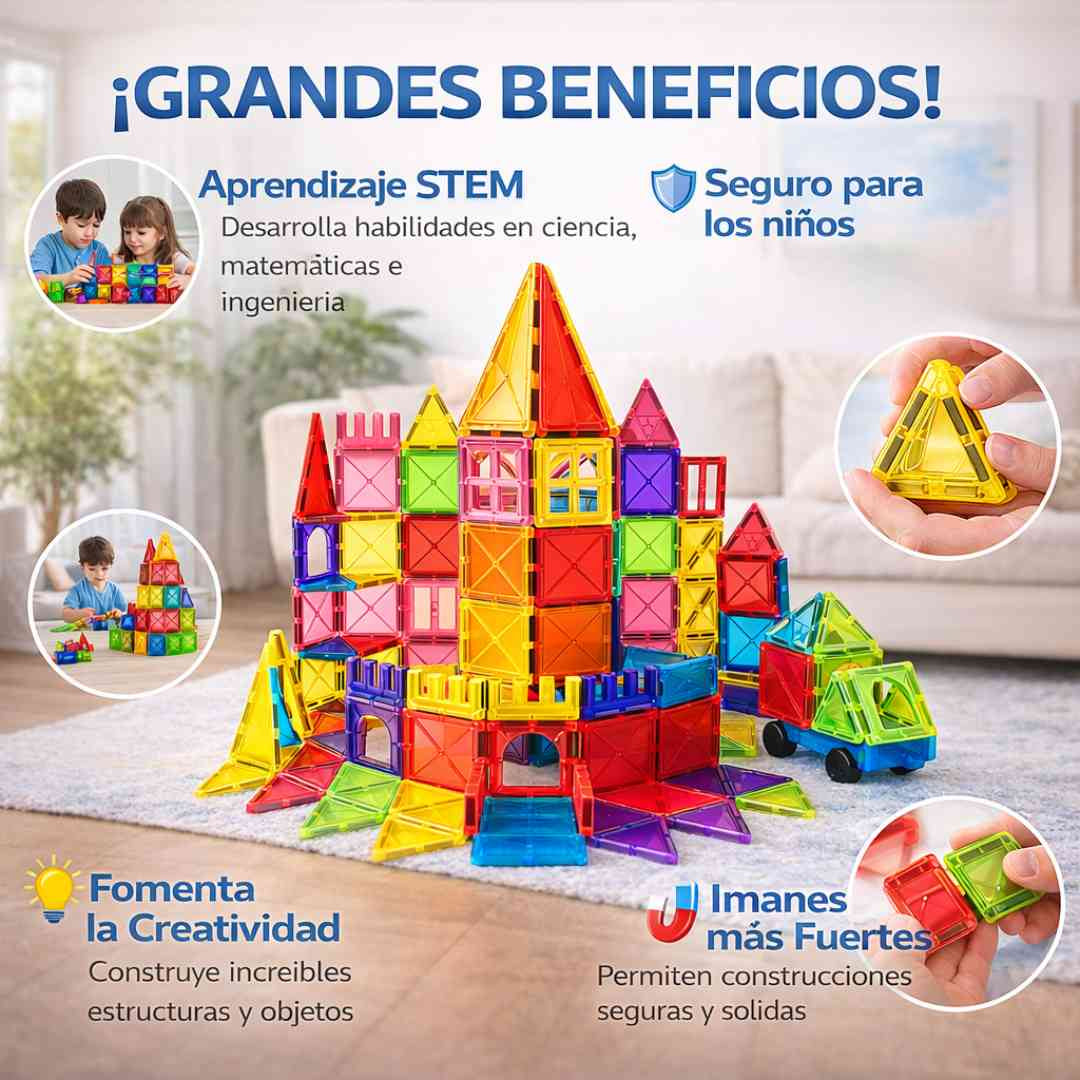 JUEGO DE CONSTRUCCIÓN MAGNETICO 32 pz