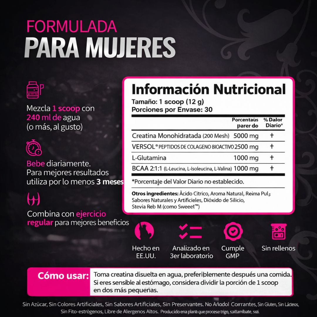 Creatina Boost para mujeres
