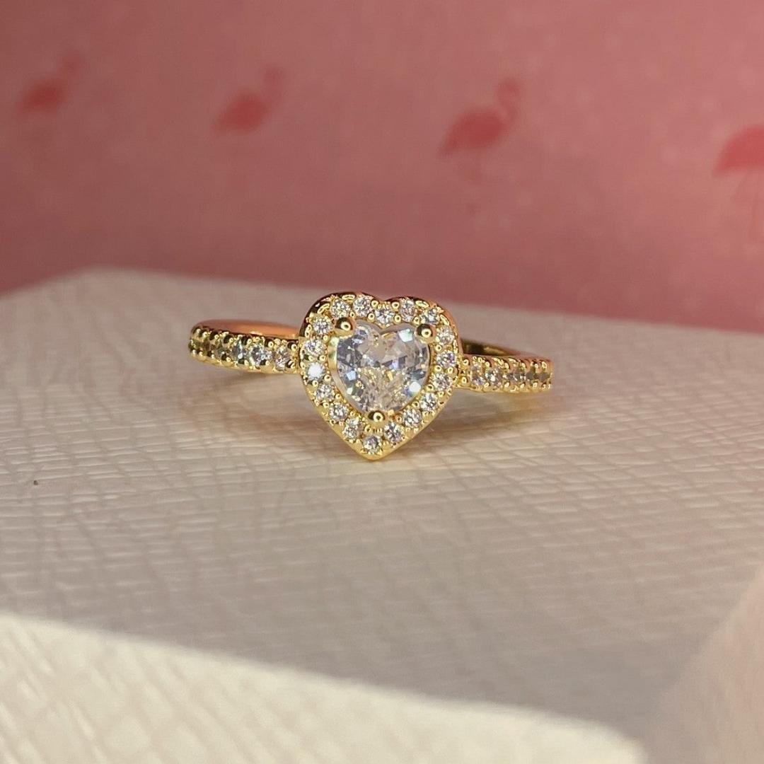 Anillo Corazon de Cristal Pandora