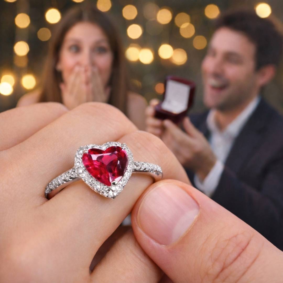 Anillo Corazon de Cristal Pandora