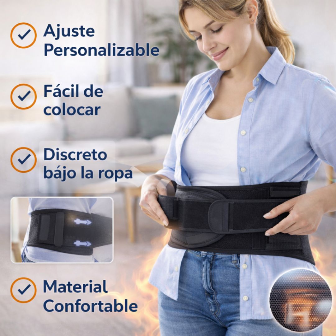 Faja Cinturon Lumbar de Terapia Magnética