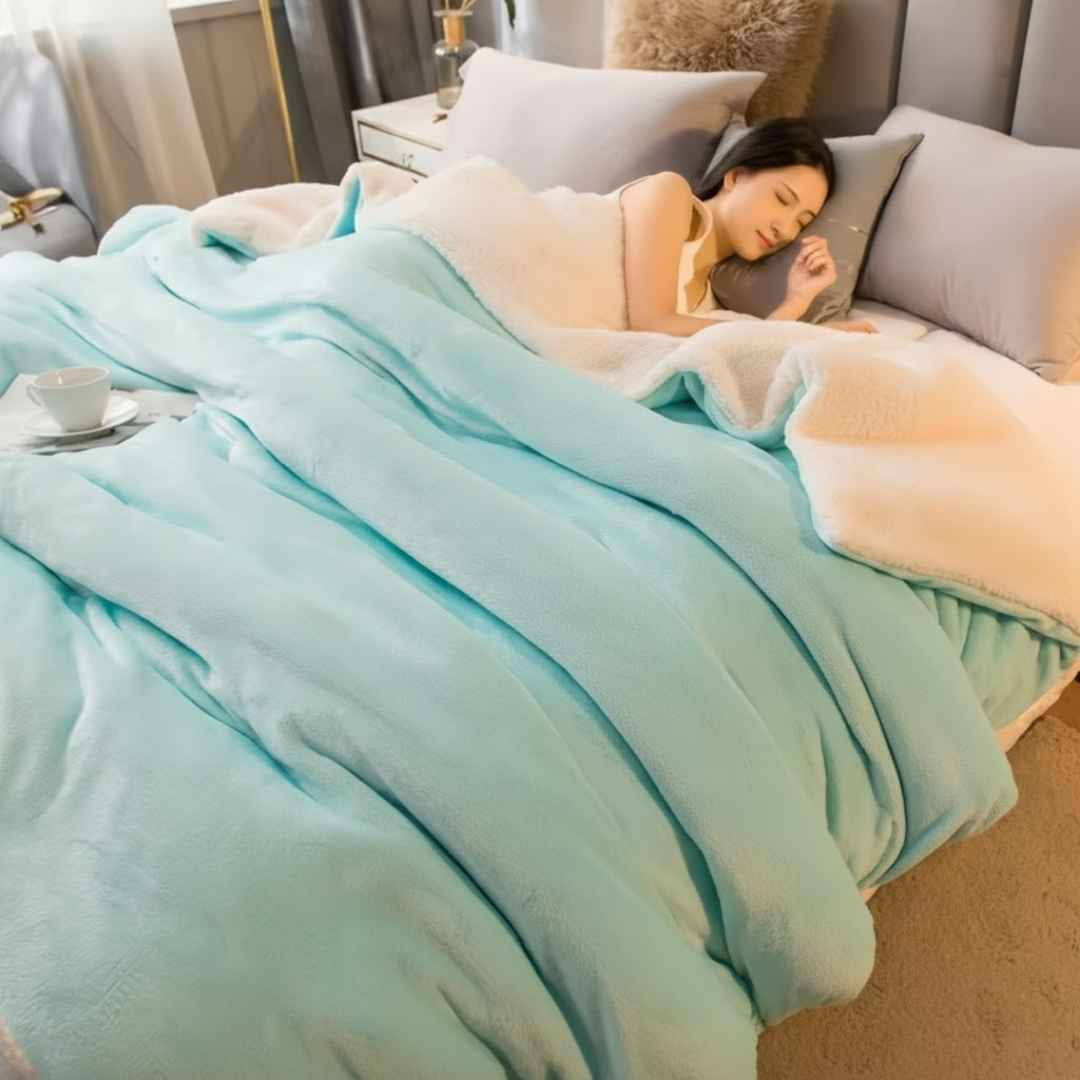 Cobija Premium Piel de Conejo King – Lujo y suavidad en cada descanso