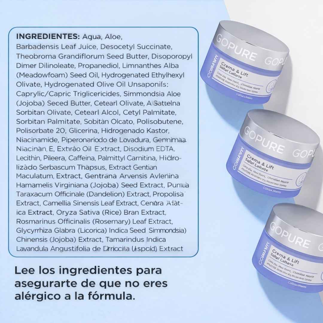Crema GOPURE – Mejora la Apariencia de Firmeza Día a Día