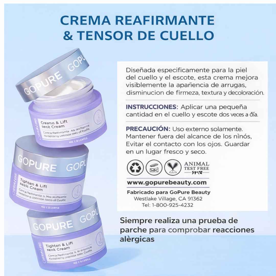 Crema GOPURE – Mejora la Apariencia de Firmeza Día a Día