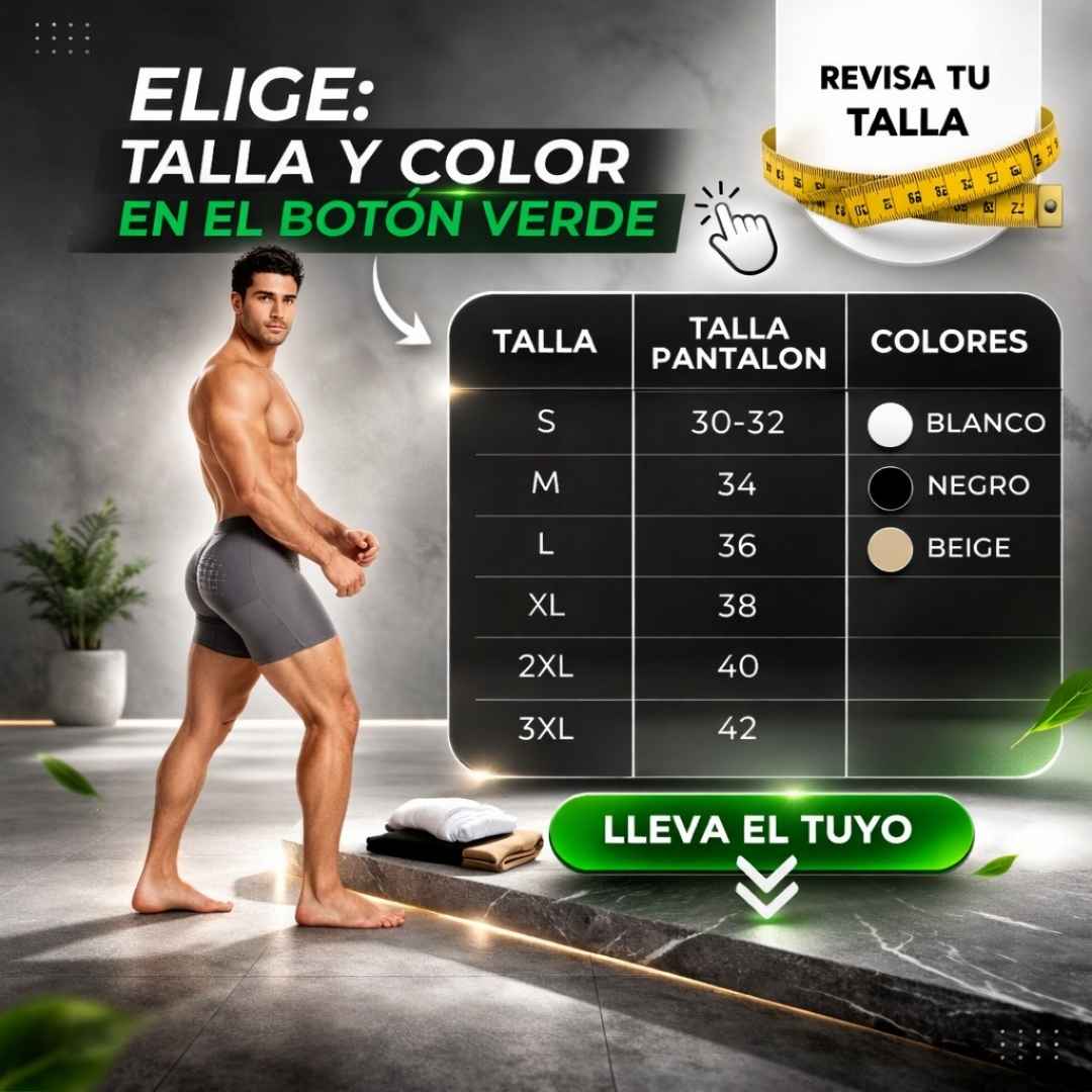 Boxer Levanta Cola para Hombre – Más Forma, Más Seguridad en Cada Outfit