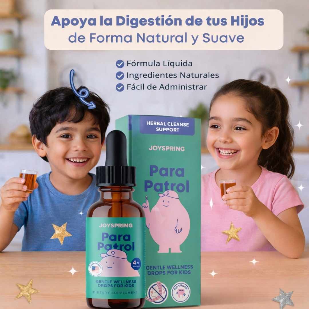 ParaPatrol – Apoyo Digestivo Natural para Niños Activos y Felices