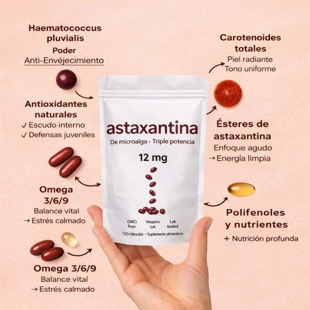 Astaxanthin – Belleza y Protección desde Adentro para tu Piel y tu Vista