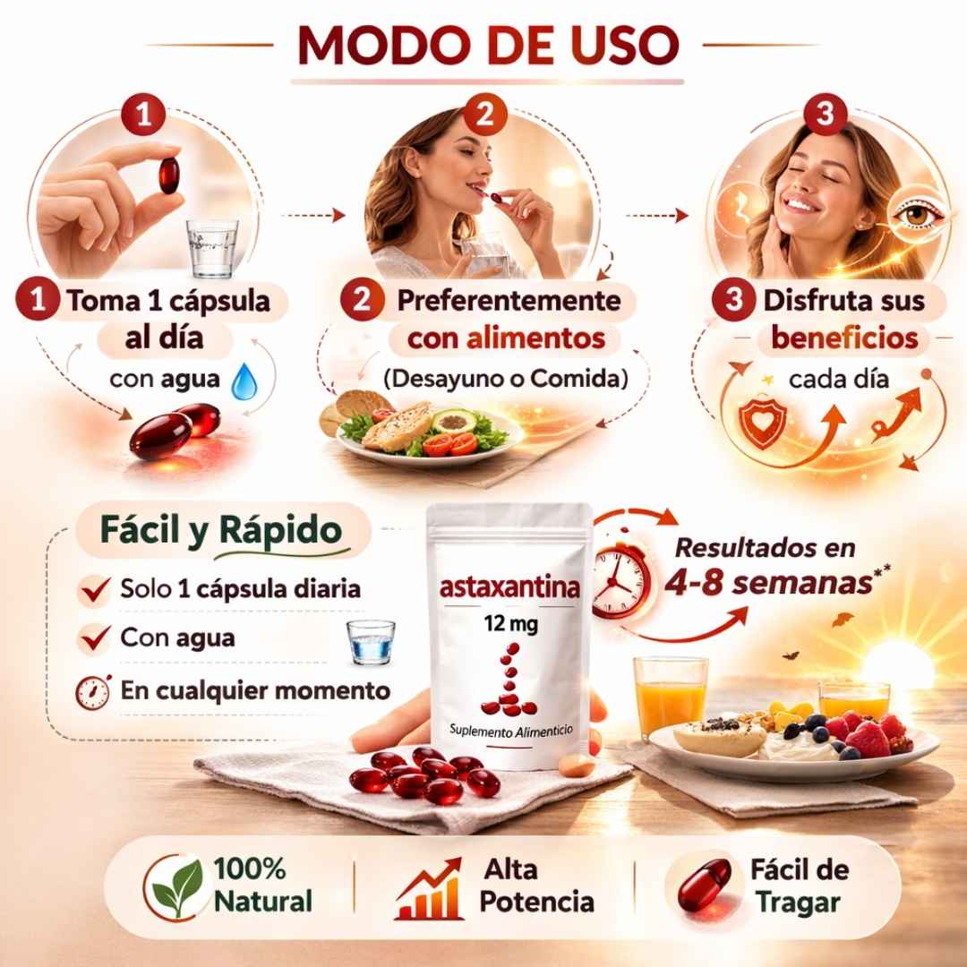 Astaxanthin – Belleza y Protección desde Adentro para tu Piel y tu Vista