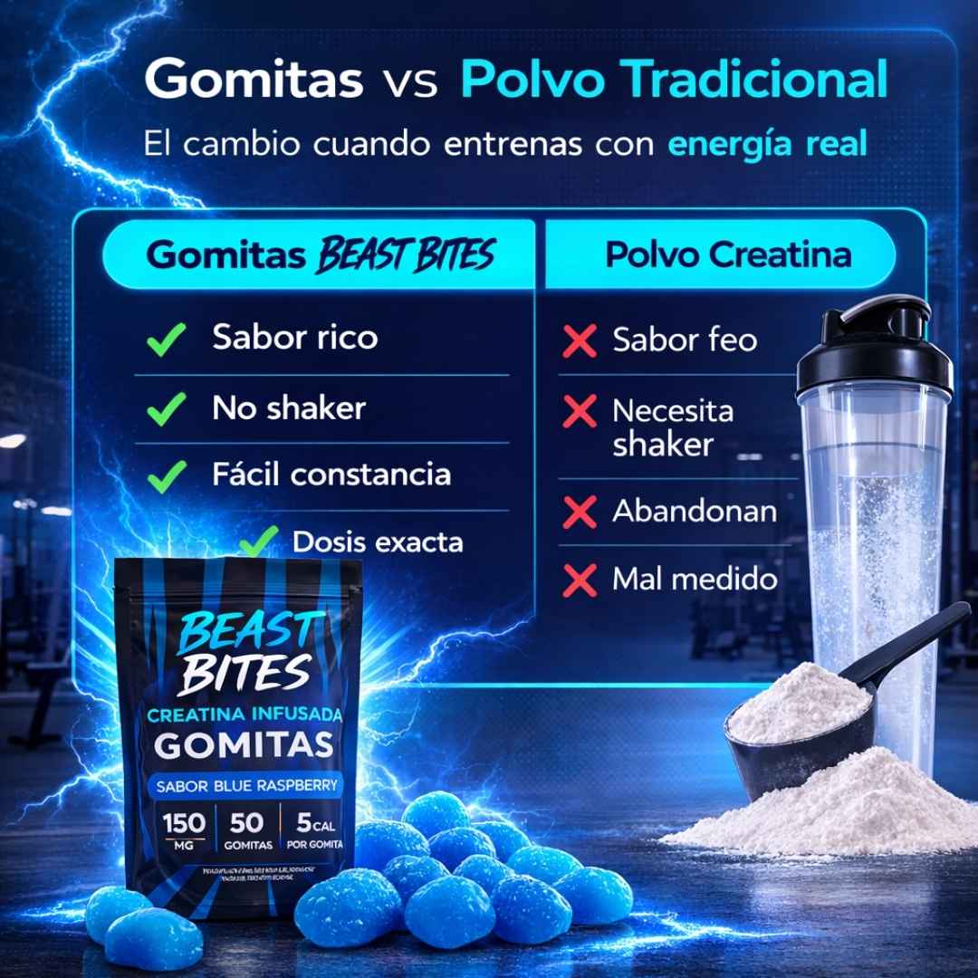 Gomitas de creatina - Crece tus glúteos 🍑