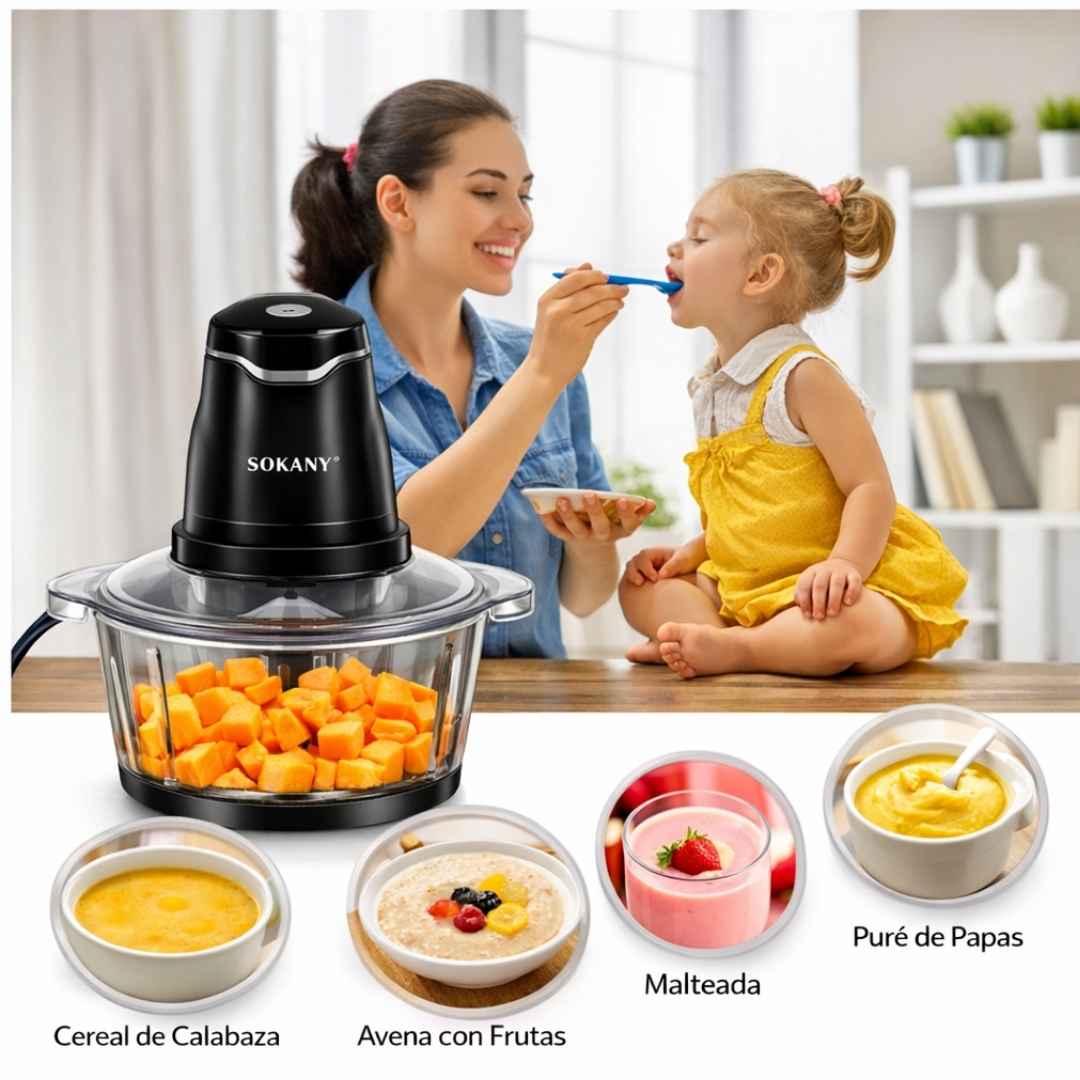 Combo Cocina Inteligente: Tritura Fácil + Conserva Fresco con Tapas de Silicona Vista™