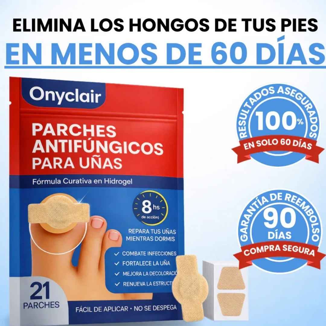 PARCHES ANTIHONGOS PARA UÑAS- SIENTE CONFIANZA TOTAL