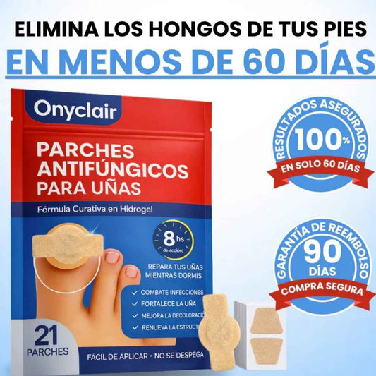 PARCHES ANTIHONGOS PARA UÑAS- SIENTE CONFIANZA TOTAL