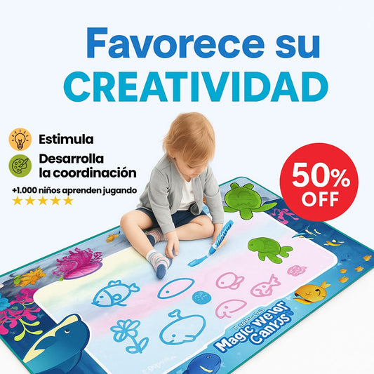 Tapete Mágico de Dibujo con Agua - Aprende jugando sin ensuciar
