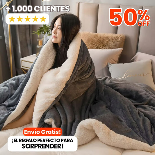 Cobija Premium Piel de Conejo King – Lujo y suavidad en cada descanso