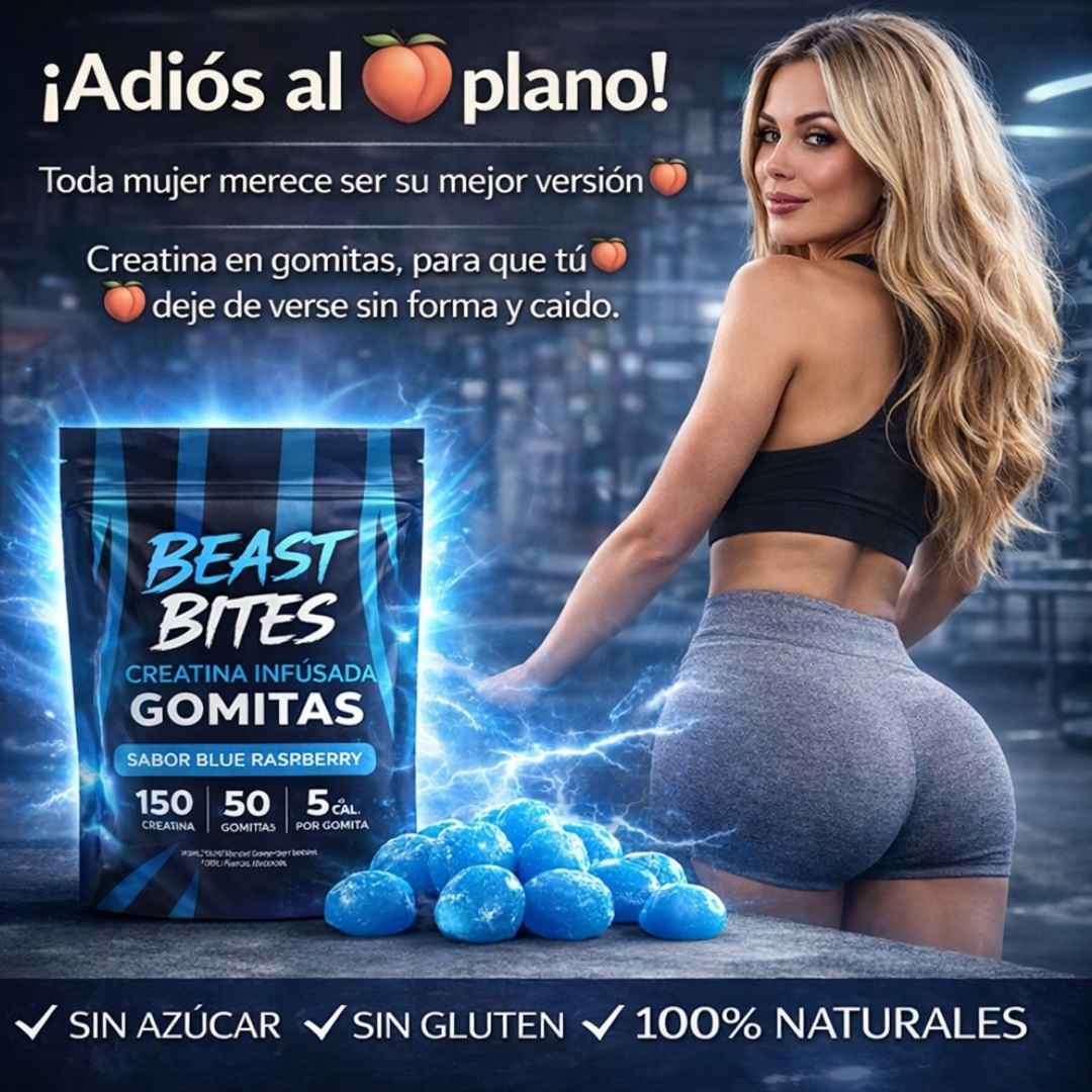 Gomitas de creatina - Crece tus glúteos 🍑