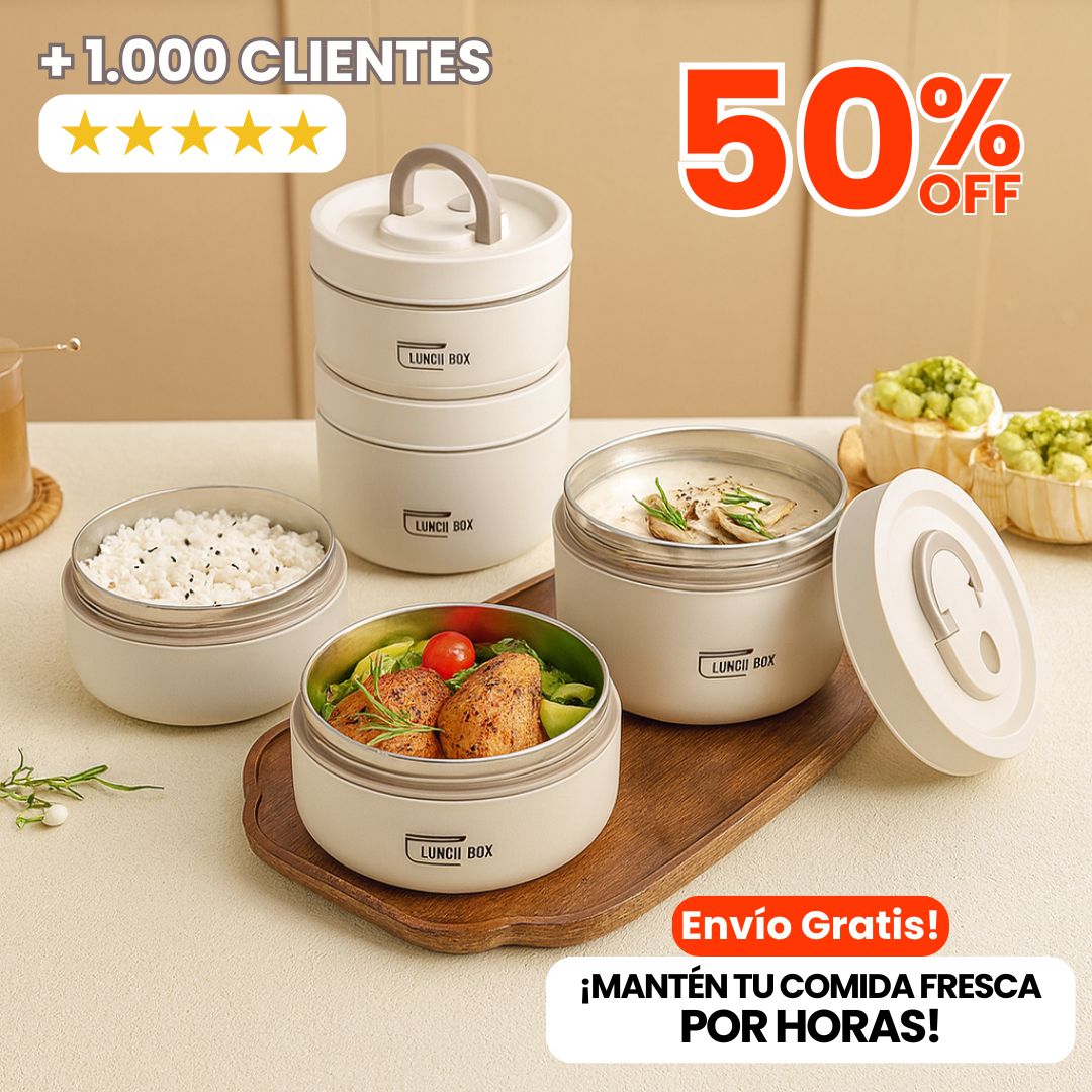 LONCHERA TERMICA 4 CONTENEDORES
