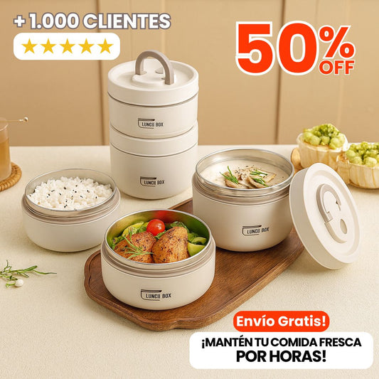 LONCHERA TERMICA 4 CONTENEDORES