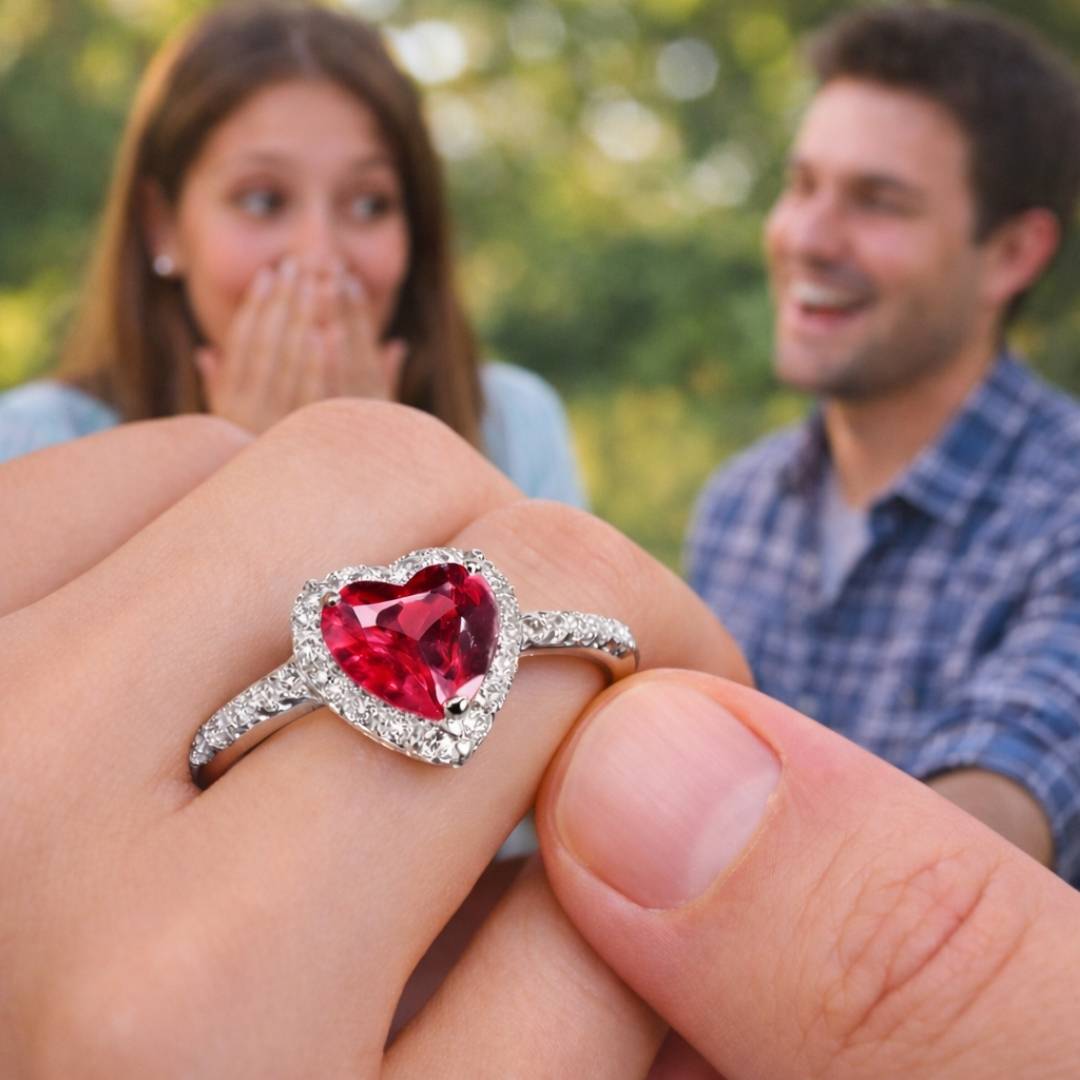 Anillo Corazon de Cristal Pandora