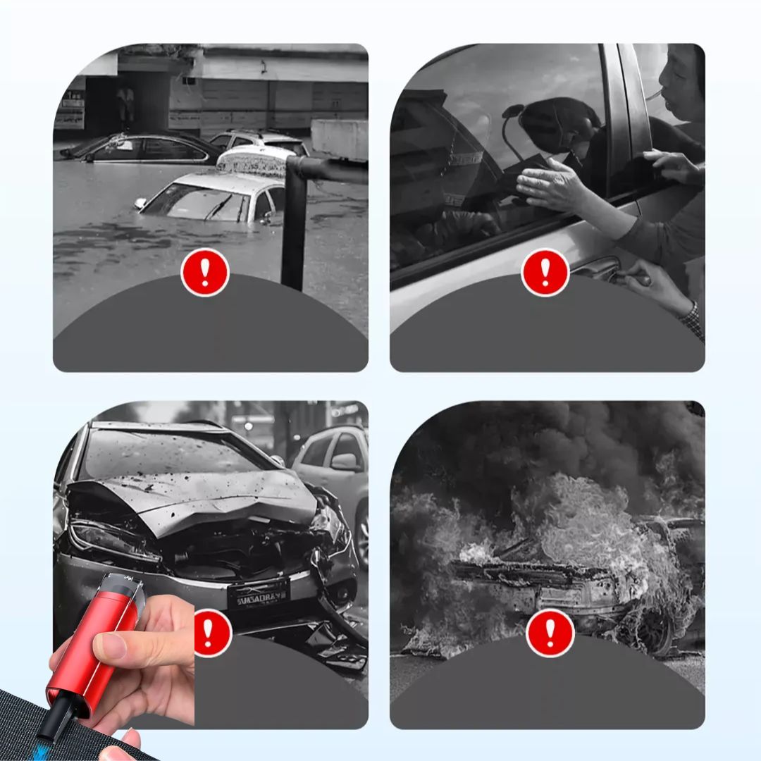 Martillo de Emergencia Rompe Vidrios