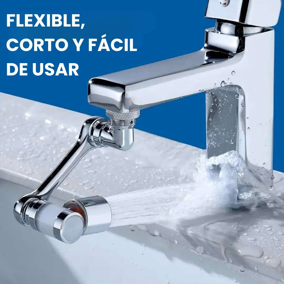 EXTENSOR GIRATORIO 1080° PARA GRIFO – Limpieza sin esfuerzo y con estilo en tu hogar