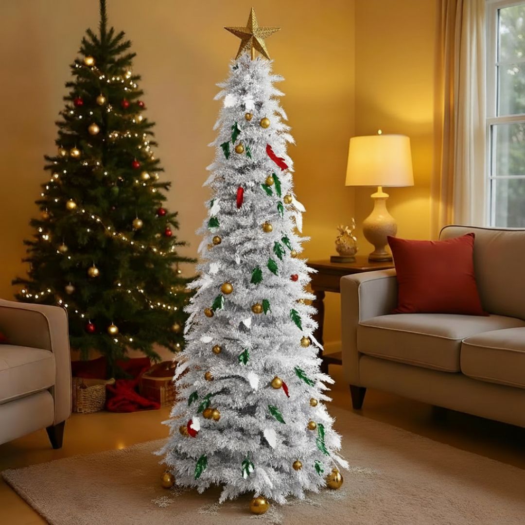 Arbol De Navidad Plegable 1.5mtros + Extensión 200 Bombillos GRATIS!