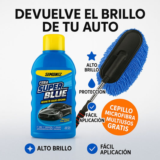 Combo Súper Blue - Lava, protege y da brillo a tu carro en minutos