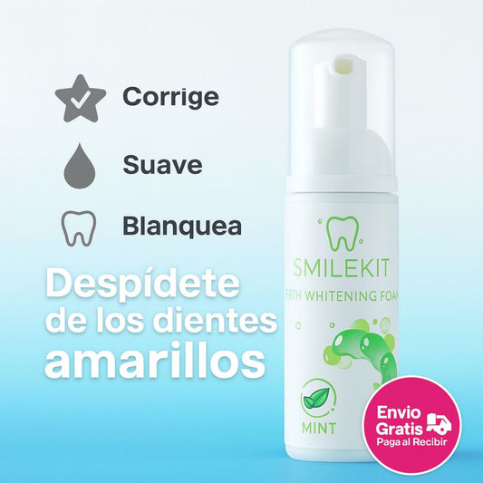 SmileKit® – Espuma Blanqueadora Dental con sabor a menta