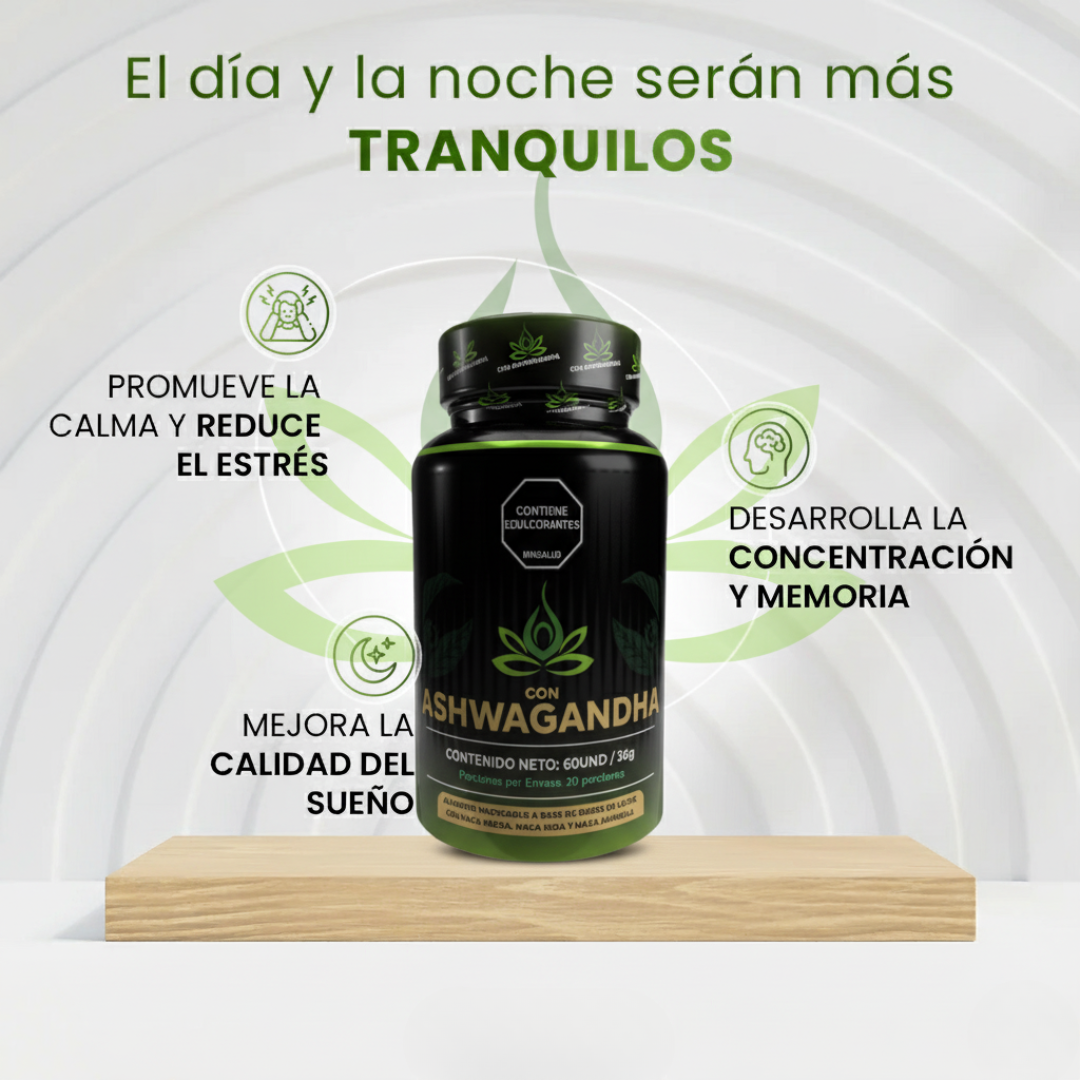 Ashwagandha 1000 mg – Equilibra tu mente, calma tu cuerpo