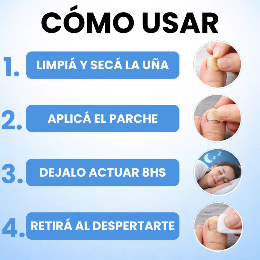 PARCHES ANTIHONGOS PARA UÑAS- SIENTE CONFIANZA TOTAL